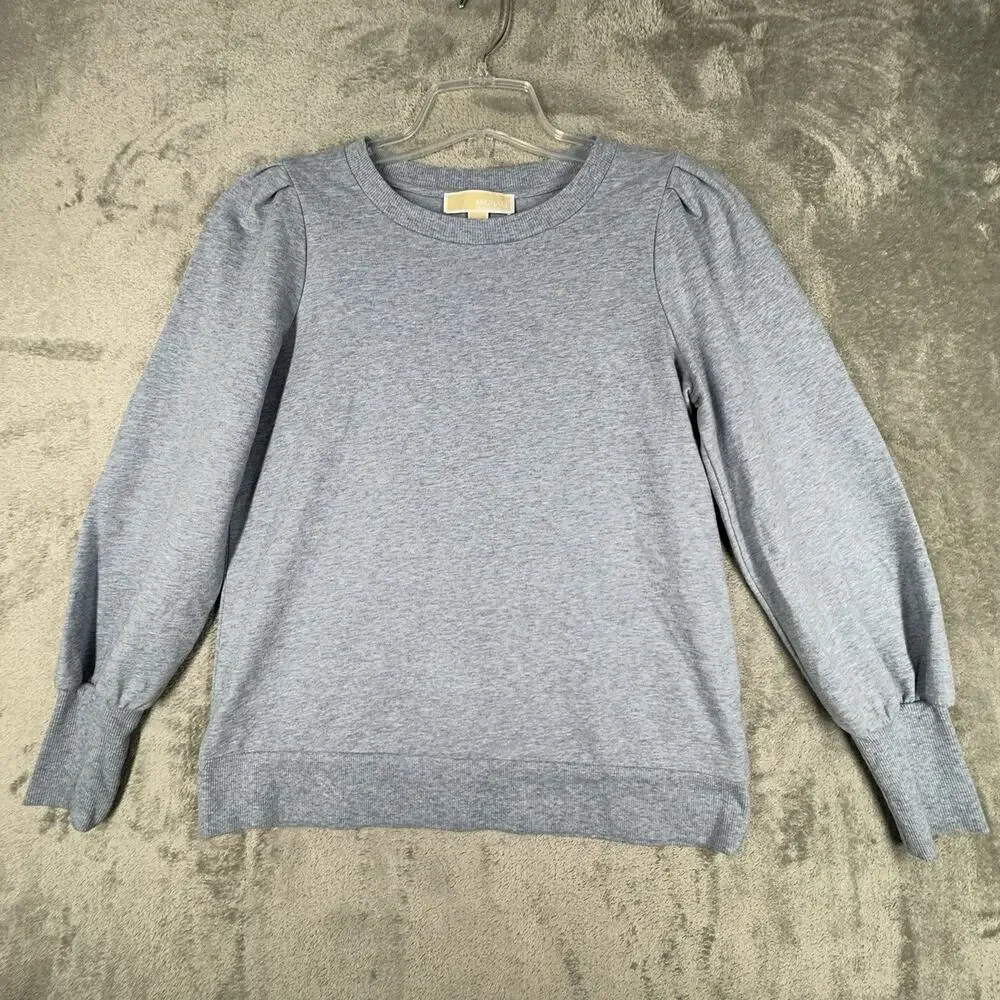 Michael Michael Kors Sweater Womens Small Blue Balloon Sleeve Classic Preppy‎